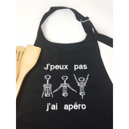 Tablier de cuisine brodé