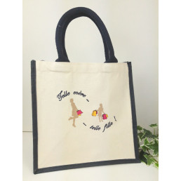 Sac cabas brodé