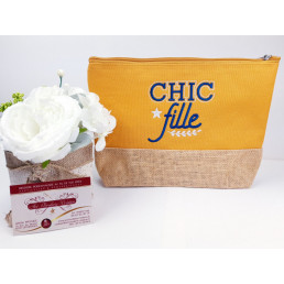 Trousse en coton et jute...