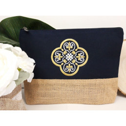 Trousse en coton et jute...