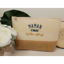 Trousse en coton et jute...