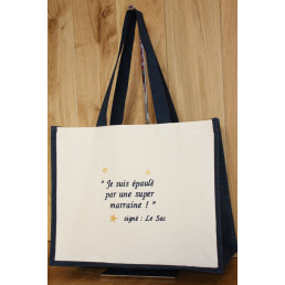 Sac cabas brodé