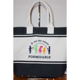 Sac de plage brodé