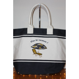 Sac de plage brodé