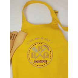 Tablier de cuisine brodé