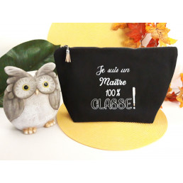 Trousse coton brodée (pour...