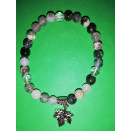 Bracelet Agate mousse