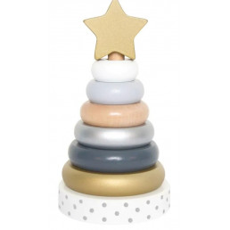 Jeu d'anneaux en bois à...