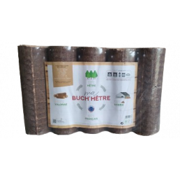 Bûches de bois densifiées