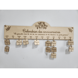 Calendrier des anniversaires